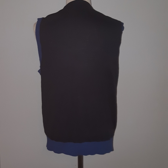 AX Armani Exchange mens sleeveless cardigan Vest/jacket Size M - Picture 3 of 16